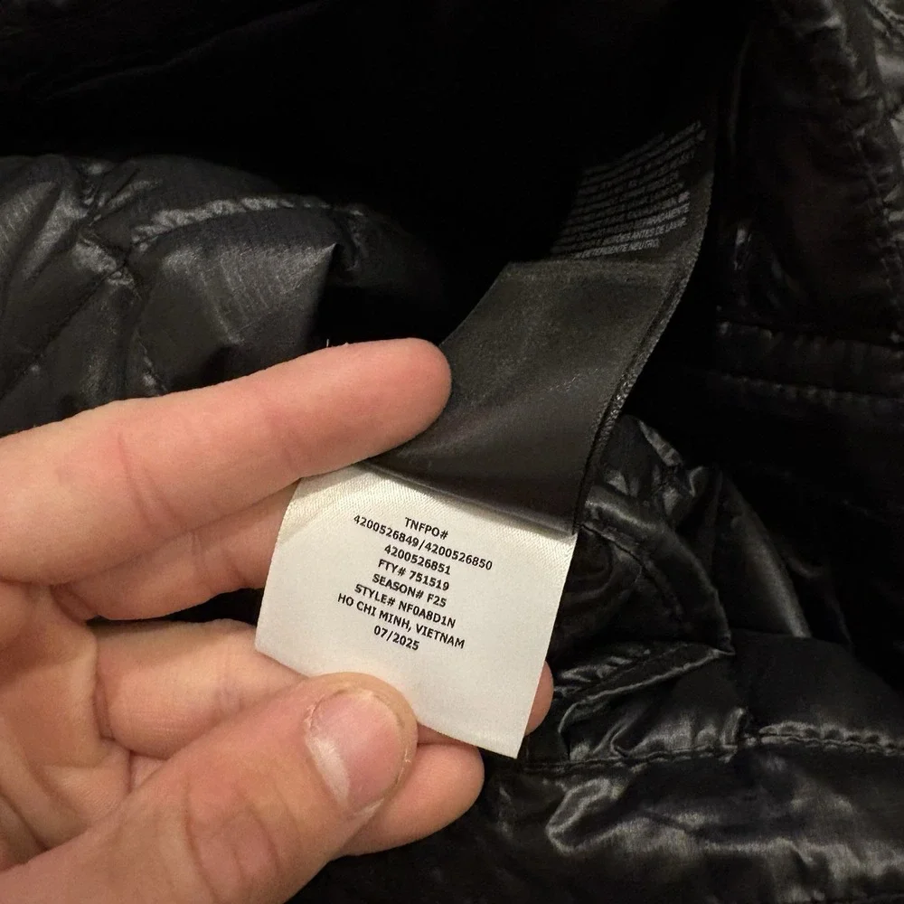 NEW The North Face Thermoball Hooded Jacket Black Men's XL NFOA8D1N $250 NWT